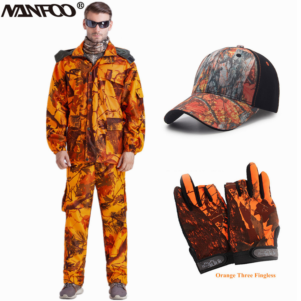 Camouflage Hunting Jacket - Ngoài Trời Blaze Orange Bionic Ngụy