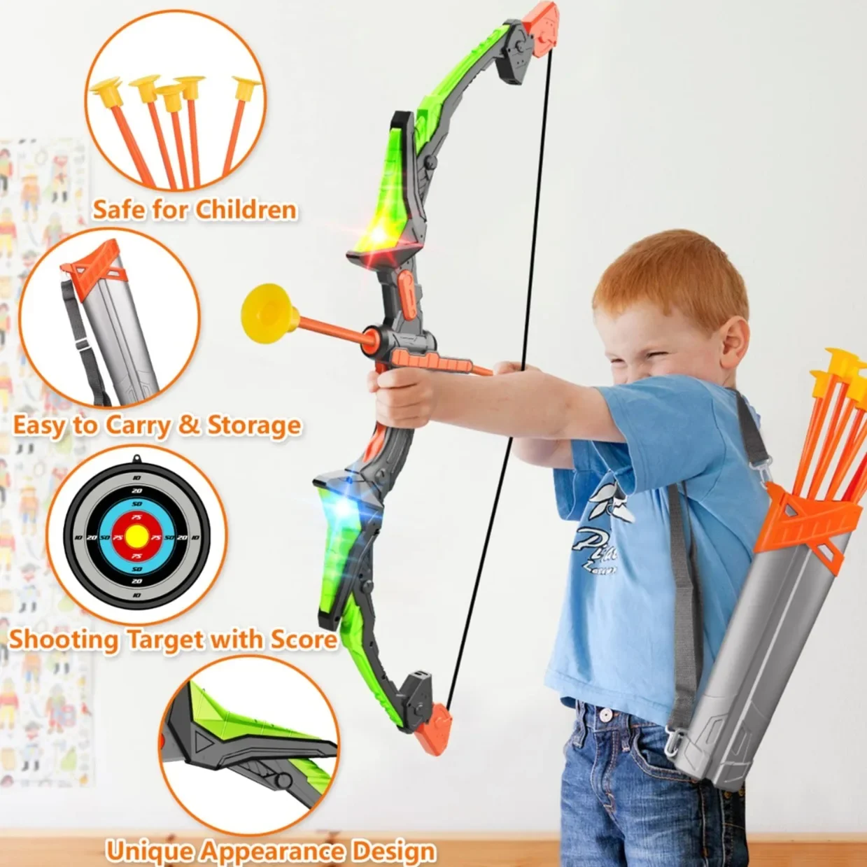 Bow and Arrows for Children Ki - đánh giá và giá Outdoor Hunting Games For Kids