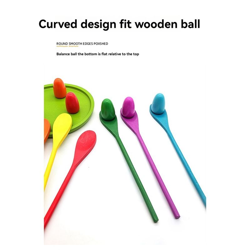 Wooden Egg Spoon Race Game Set - đánh giá và giá Outdoor Hunting Games For Kids