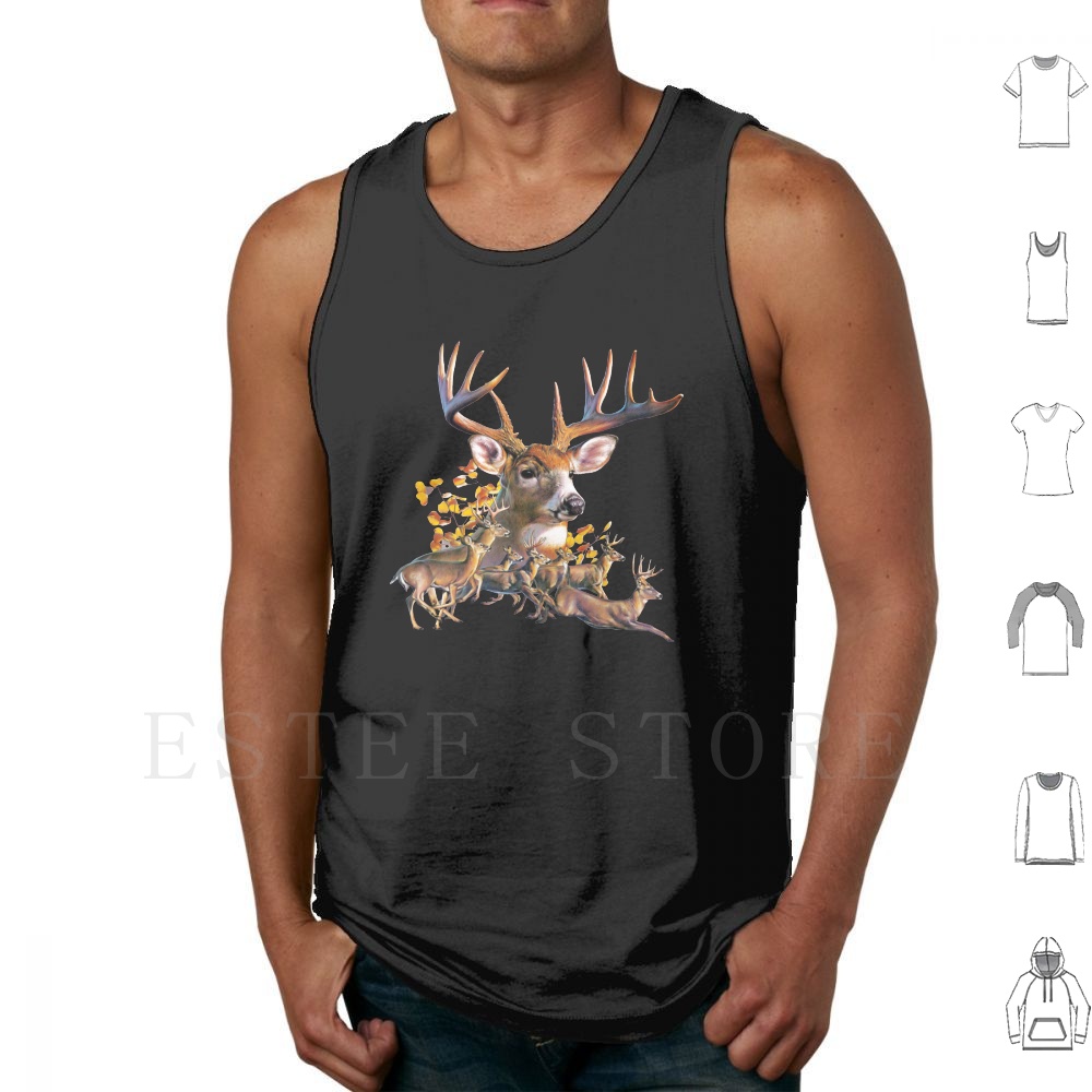 Deer Collage Tank Tops Vest Sl - đánh giá và giá Wildman Hunting & Outdoor Reviews