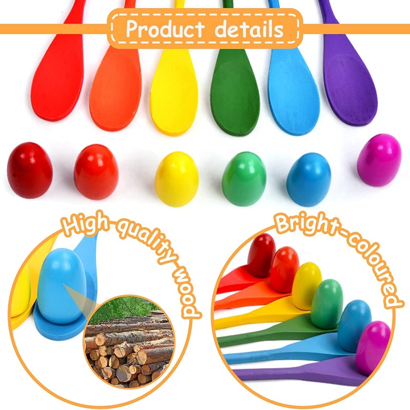 6Pcs Wooden Egg Spoon Race Gam - đánh giá và giá Outdoor Hunting Games For Kids