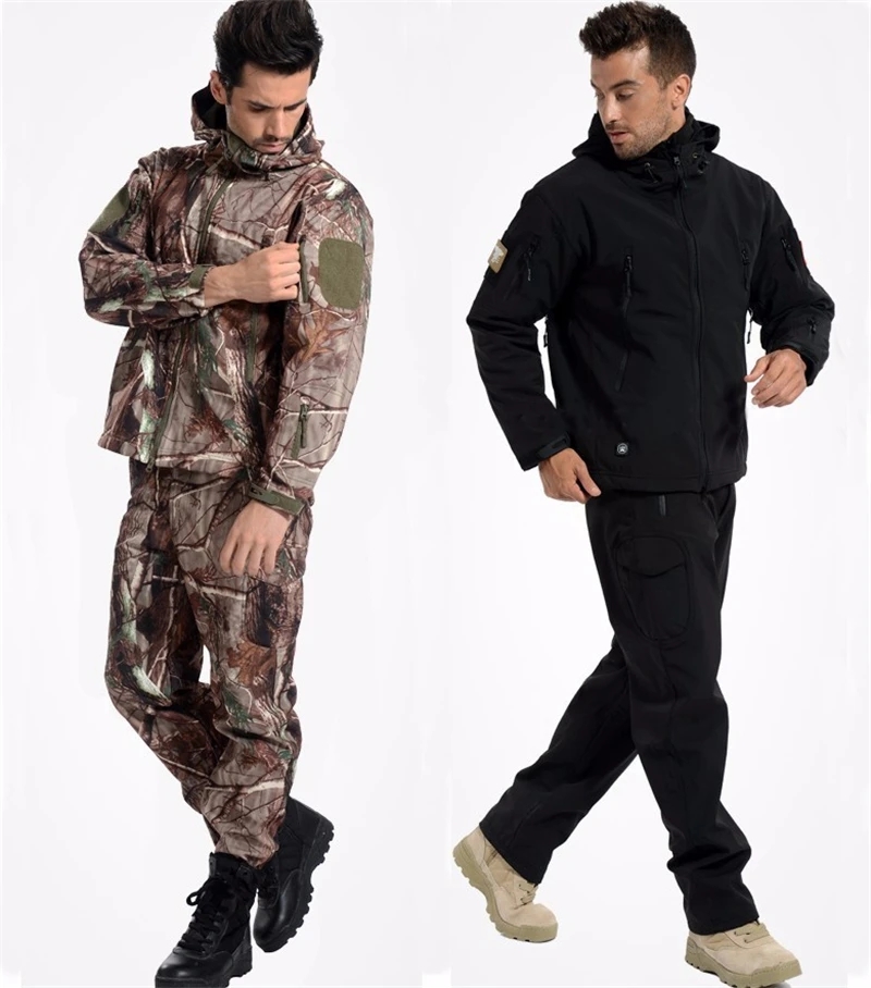 Shark Skin Soft Shell Tactical - đánh giá và giá Camouflage Hunting Jacket