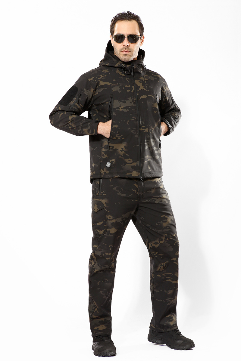 Shark Skin Soft Shell Tactical - đánh giá và giá Camouflage Hunting Jacket